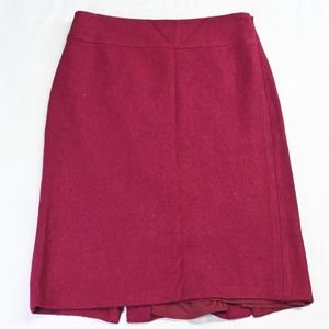 Banana Republic 6‎ Pink Wool Blend Stretch Womens Straight Pencil Skirt